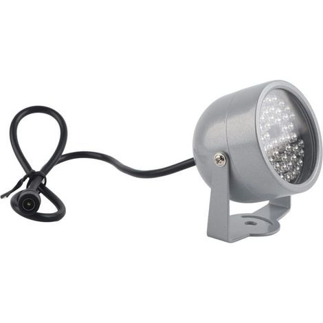 Illuminateur IR, 48 LED lumières sécurité projecteur infrarouge lumière vision nocturne étanche CCTV remplissage caméra parking domestique nuit (1/4)