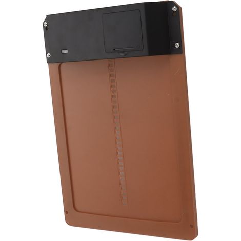 Ouvre-porte automatique pour poulailler à détection de lumière, en plastique léger, pour volailles brunes. (1/5)