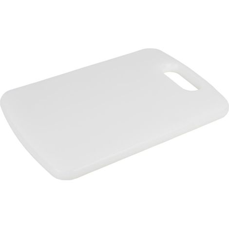 TABLA CORTE CON ASA BLANCO 34X24X1.5cm MODELO CHIPS
