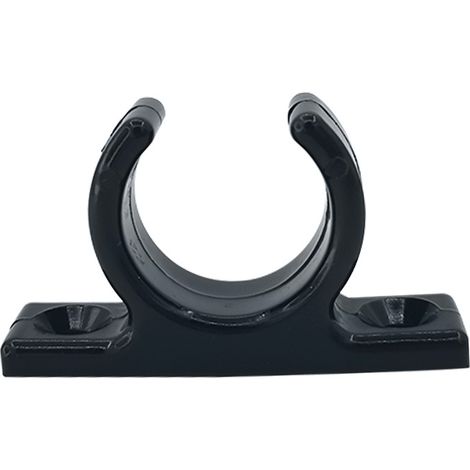 Marine black nylon plastic pipe clamps for kayaks, suitable for 32/38mm. Marine and yacht hardware accessories - 1-1/4 inch (32mm) - (1/4)