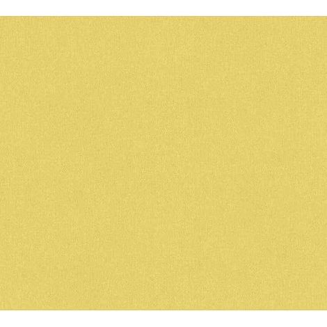 Papier peint jaune effet textile pour cuisine | Tapisserie couleur vive lavable | Papiers peints jaune uni intissé idéal pour chambre - 10,05 x 0,53 m (1/5)