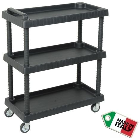 Carrello/Carrellino rinforzato multiuso in resina con ripiani regolabili per casa/officina Artplast - SHELL D+75373