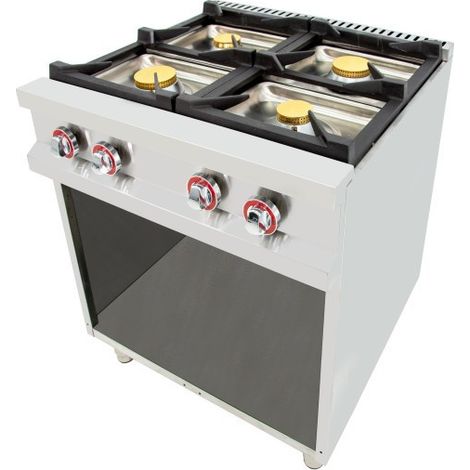 Fourneau à gaz - 6 feux - 3x7,5 + 3x5,5 kW - Arilex (1/5)