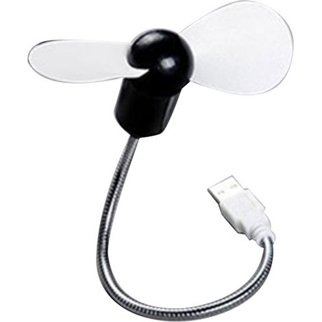 Ventilateur USB - Flexible - 27,5 cm - Alimenté par Port USB - Pour Ordinateur Portable et Bureau - 1 Pièce