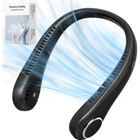 Ventilateur Portable, Mini Ventilateur Cou Silencieux Mains Libres, Réglable  360°, 3 Vitesses pour Les Activités Intérieures Extérieures (1/5)