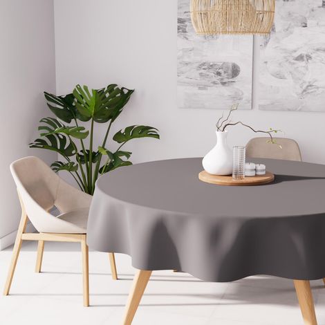 Soleil d'ocre Tovaglia Antimacchia, Grigio, Diametro 180 cm (1/2)