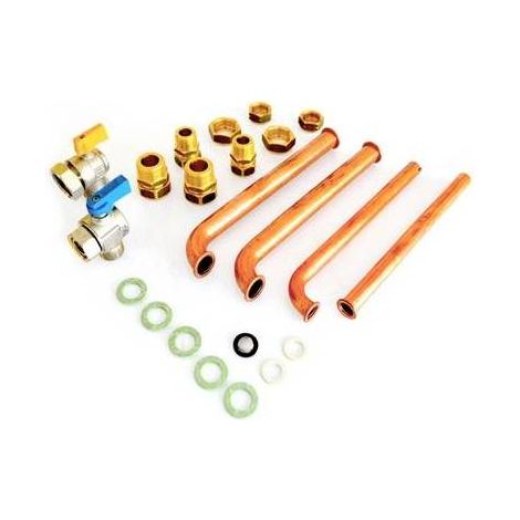 KIT DE RACCORDS 2 ROBINETS  (GAZ et FROID)