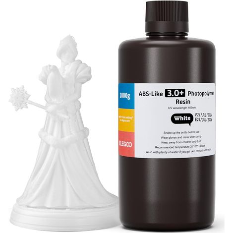 Elegoo ABS-ähnlich 3.0+ Weiß 1 kg (1/4)