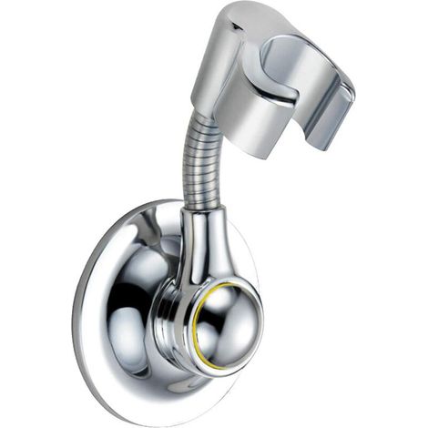Support de pommeau de douche Ventouse Support de poche Support de douche réglable en hauteur, support d'aspiration mural amovible multidirectionnel (1/5)