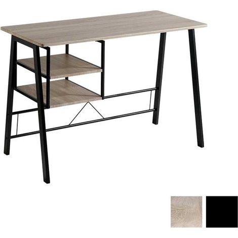 Mesa escritorio con baldas laterales Adriana, 120 x 52 x 76.5 cm (largo x ancho x alto) (1/3)