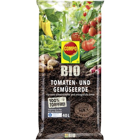 COMPO BIO Tomaten- und Gemüseerde torffrei - 40 Liter (1/5)