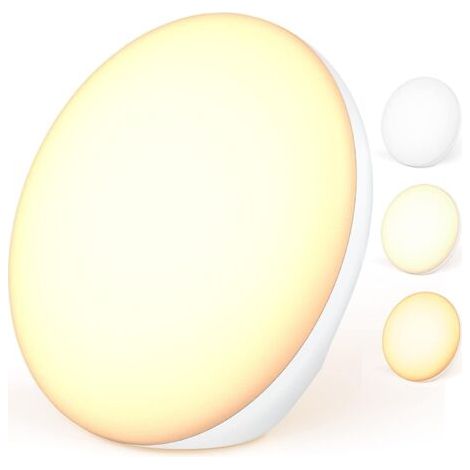 Lampe de Luminothérapie, 12000 Lux Lampe de Photothérapie Sans UV, Lampe de Jour pour Moral-avec Température de 3 Couleur et Luminosité Réglables, 4 Réglages de Minuterie, Fonction de Mémoire