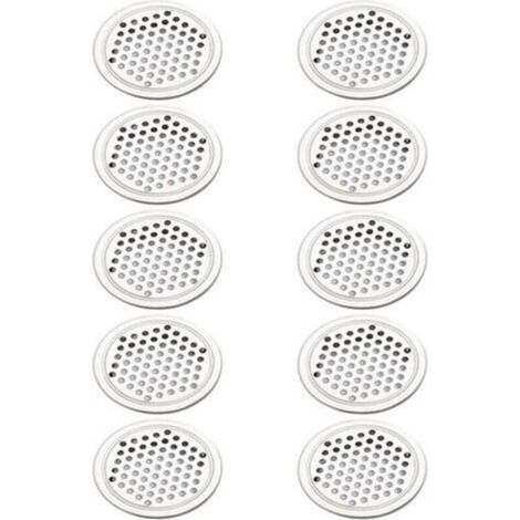 20 Round Stainless Steel Ventilation Grilles, Suitable for Cabinets and Kitchen Furniture (53 mm) (1/5)