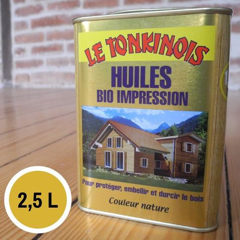 olio trattamento legno le-tonkinois bio impression 2,5 litri ecologico uv
