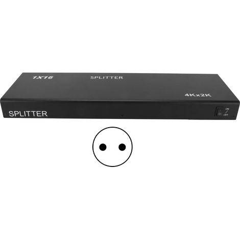Répartiteur HDMI 4K 1 entrée 16 sorties, distributeur audio-vidéo pour Xbox, PS4, HDTV, prise UE 100-240V (1/5)
