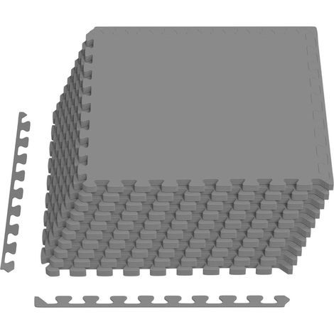 Pool Ground Mat 40 pcs Grey 14.4 m² EVA Foam vidaXL