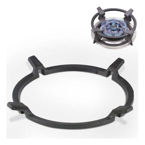 Wok Pfannenständer à partir de la Fonte, de l'Universel Wokständer, Gaz Wok-Adaptateur pour Gusseisenpfanne, antidérapant, noir, pour le Graveur, Cuisinière à gaz, Cuisinière