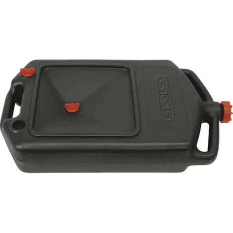 Kstools – Bac de récupération d'huile 8L – En plastique – 3 poignées pour manipulation facile – Idéal pour travaux de mécanique (1/2)