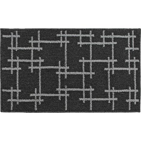 Vector Machine Washable Latex Backed Doormat, 50x80cm, Black (1/4)