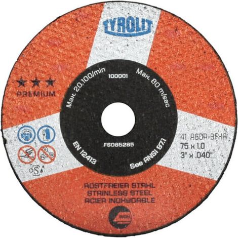 TYROLIT Petit disque de tronçonnage PREMIUM EXTRA MINCE, ⌀ disque : 50 mm