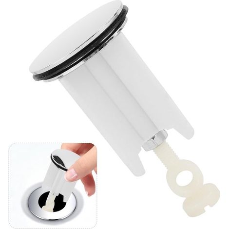Bouchon de lavabo escamotable de 40 mm pour salle de bain et cuisine (1/5)