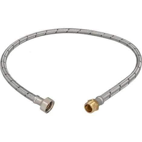 Connettore flessibile 3/8” 1/2” femmina-maschio 90 cm (1/5)