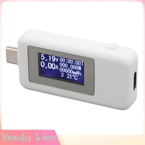 Garosa Compteur de puissance de tension de type C Compteur de Courant de Tension de Type C, Multimètre Numérique USB C son piece (1/5)