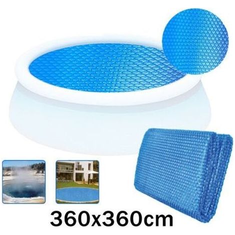 Bâche à bulles ronde pour piscine 360 cm - Bleu (1/5)