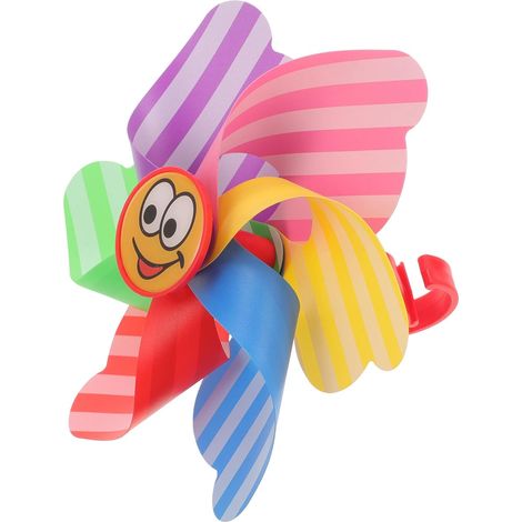 Moulin à Vent Décoratif en Plastique pour Vélo et Skateboard Garçon et Filles, Accessoire Coloré Apportant et Style, pour Balade et Décoration Guidon (1/5)