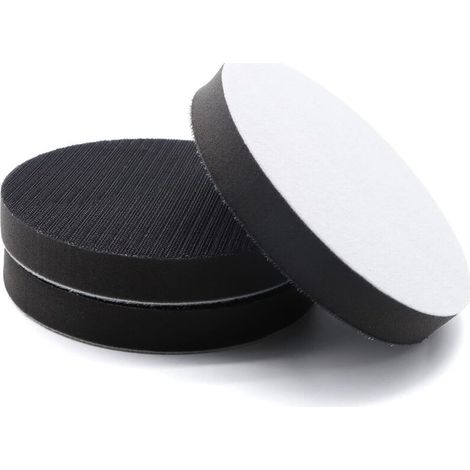 Tampons de polissage en mousse – adaptés au polissage du bois, des surfaces automobiles, etc. – Lot de 3, non poreux, 75 mm (1/4)