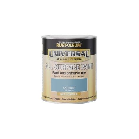 Rust-Oleum Universal All Surface Brush on Paint - Satin - Lagoon - 750ml