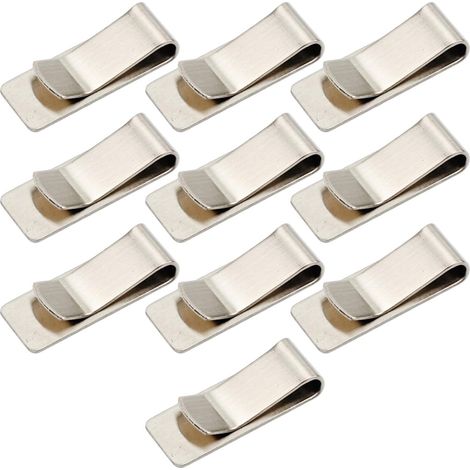 Lot de 10 clips métalliques multi-usages pour stylos d'ordinateur (1/5)