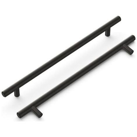 Lot de 15 poignées d'armoire de cuisine 160 mm Poignées de porte de cuisine noires Poignées d'armoire de cuisine noires Poignées d'armoire de cuisine Interaxis 160 mm avec finition mate en acier i
