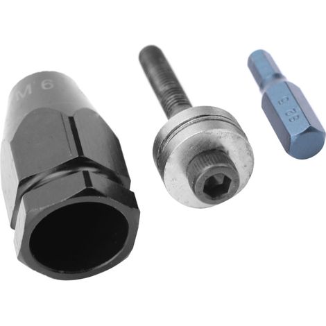 Pistolet à rivets pneumatique pour écrous à sertir (tête d'écrou hexagonale M6 à tige droite) (1/5)