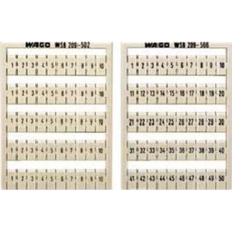 WAGO GmbH& Co. KG WSB-Bezeichnungssystem W: 41-50 (10x) 209-506 5 Stk
