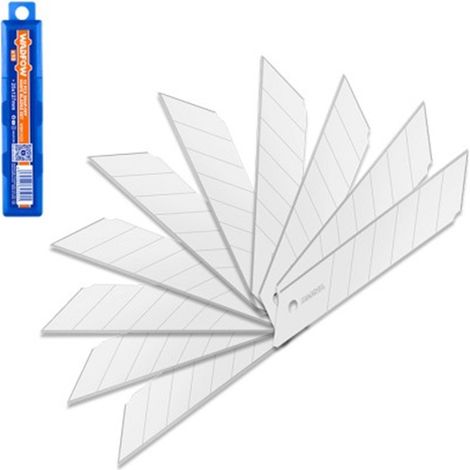 Lame di ricambio per taglierino WADFOW 25x127 mm, confezione da 10