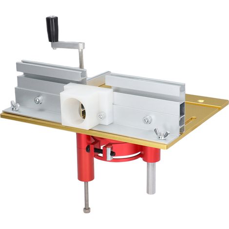 Système de levage pour défonceuse électrique, kit de base de levage pour table de défonceuse, chanfreinage et finition dorée (1/5)