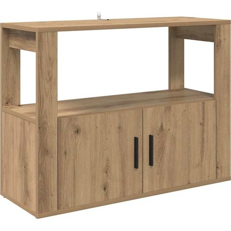 Buffet,Bahut,Meuble de Rangement chêne artisanal 80 x 30 x 60 cm Bois d'ingénierie CFW89303 (1/5)