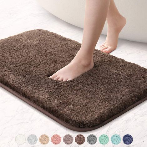 Tapis Plat Extérieur Intérieur - 40 X 60 Cm - Motif Uni Texturé - Fibres Synthétiques - Pour Chambre Salon Terrasse - 1 Pièce