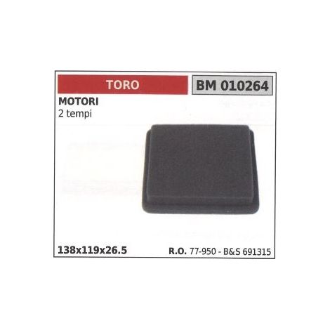 TORO Luftfilter für 2-Takt-Motor 77-950 691315 Freischneider