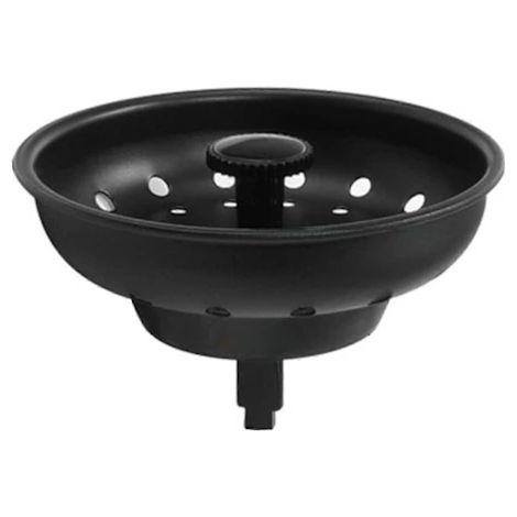 /EA/Crémaillère de bonde d évier à pression bouchon anti obstruction drainage rapide universelle en acier inoxydable filtre panier récupération protection Jikaix Noir (1/2)