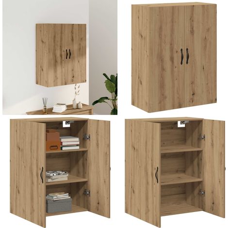 vidaXL Wandschrank Artisan-Eiche 69,5x34x90 cm Holzwerkstoff (1/5)