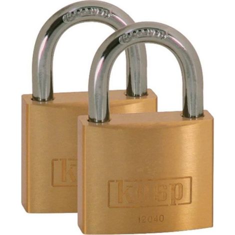 Cadenas - Métal - Serrure À Clé - Cylindre Européen 30 Mm - 5 Goupilles - Niveau Sécurité 6 - Jaune - 1 Pièce