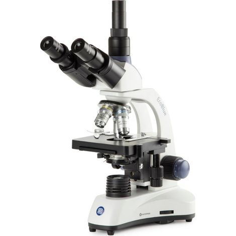 Microscope trinoculaire EcoBlue - Platine x-y - 4x/10x/40x/100x