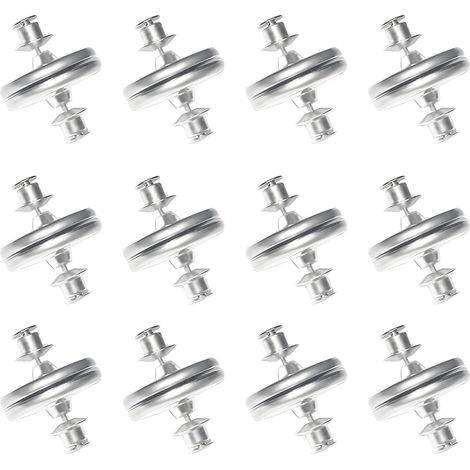 24 Pièces Aimant pour Rideaux 20mm, Attache Rideau Aimantée Puissant, Pince Rideau Douche Amovible, Crochet Aimanté pour Chambre, Salon, Salle de Bain, Cuisine, Bureau, Empêche Fuites de Lumière (1/5)