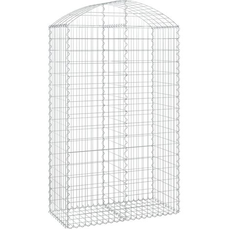 Maison Exclusive - Gabione mit Hochbogen 100x50x160/180 cm Verzin