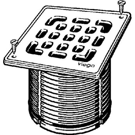 VIEGA 555214 Couvercle 4934.3 Rouille vissé (1/3)