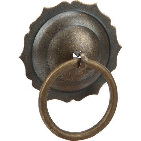 Anneau de porte de style antique chinois de 7,5 cm, poignée en laiton, anneau de porte en cuivre pur / Ornement classique en cuivre / Bouton de porte / Anneau en cuivre (1/5)