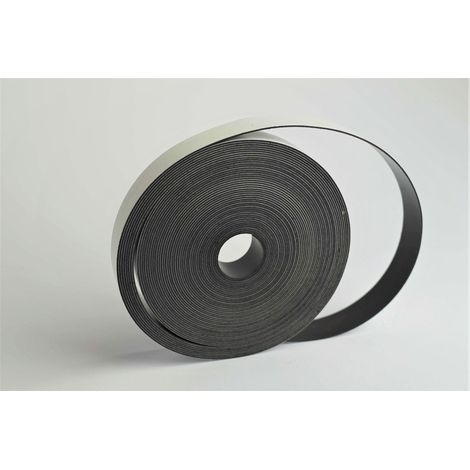 Ruban magnétique, Base adhésive, 20mm x 0.75mm x 10m ( Prix pour 1 Mètres )