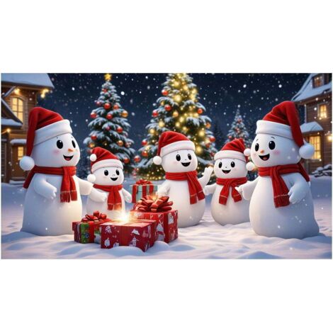 Bannière de porte de garage extérieure de Noël - Grande décoration de porte de garage extérieure saisonnière - Bannière murale de porte de garage de Noël